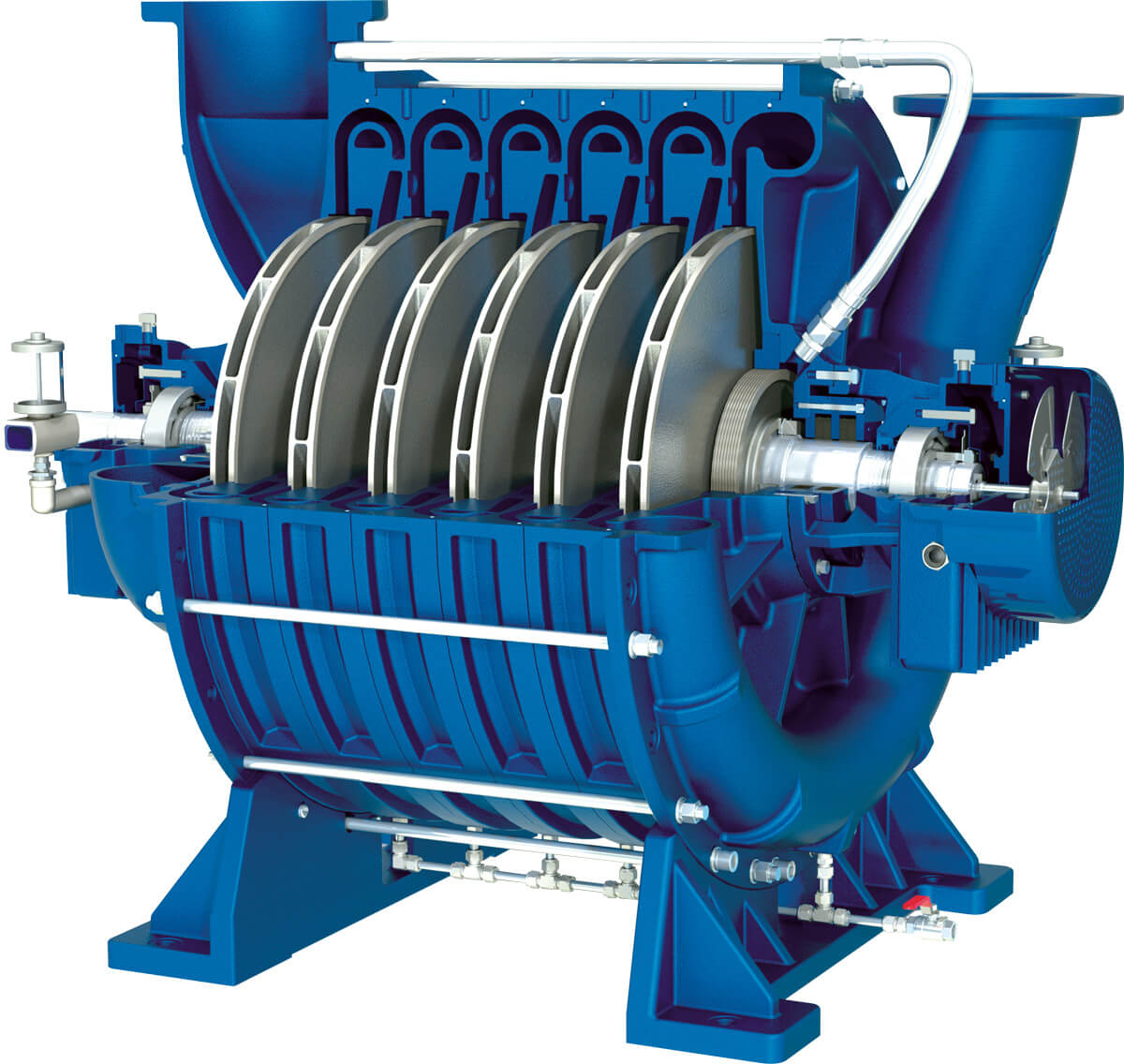 Lone-Star-Multistage-Centrifugal-Turbo-Blower-Cut-Away
