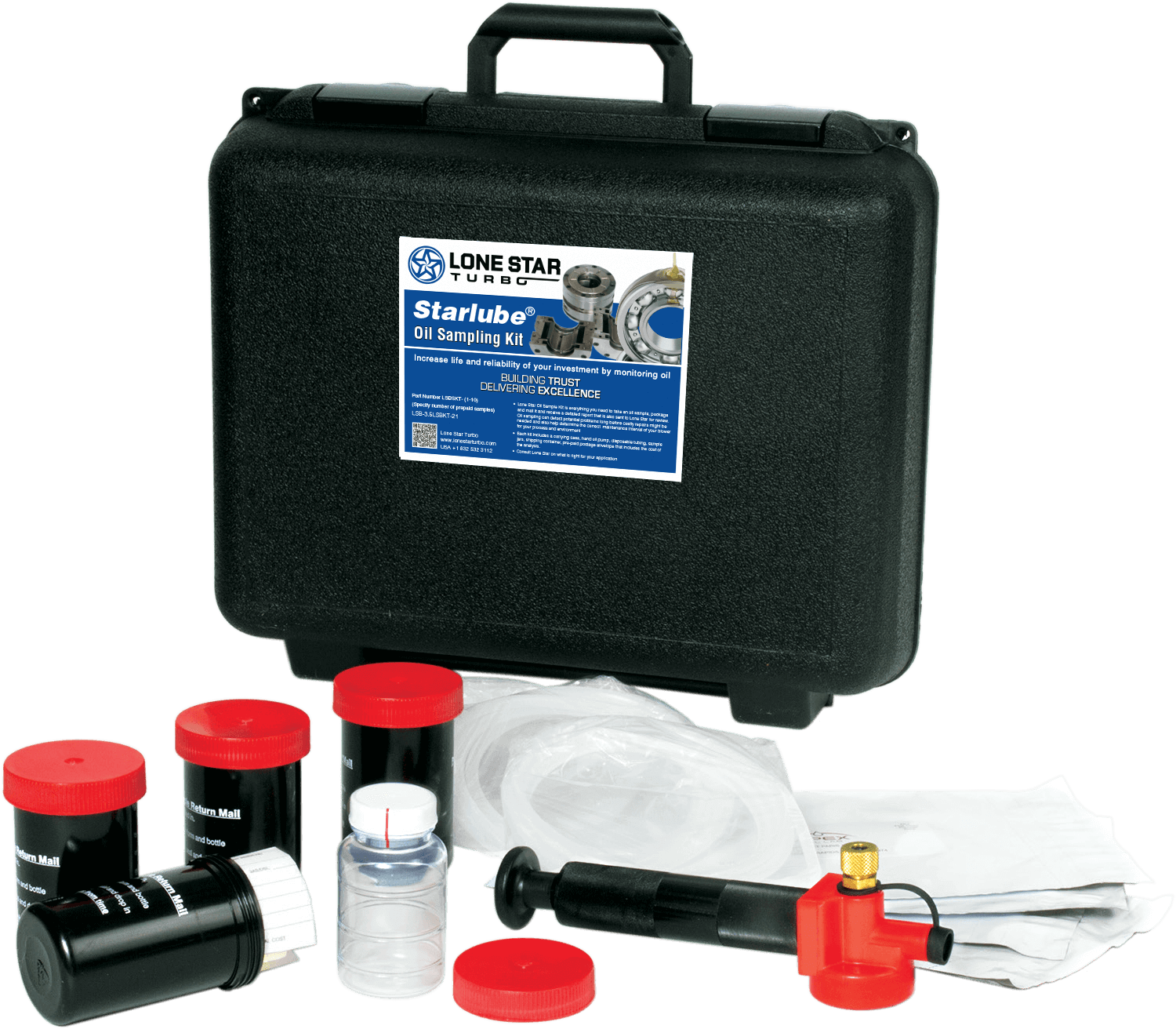 Lone Star Starlube Oil Sampling Kit for Blowers and Compressors